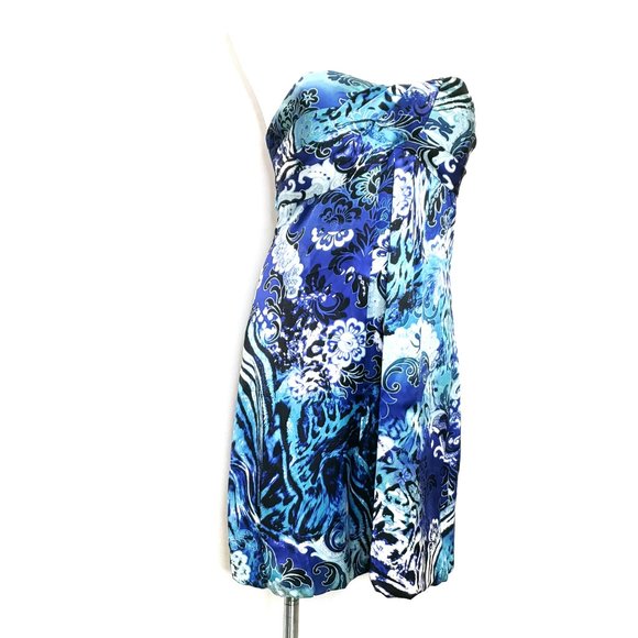 Cache Silk Strapless Dress Size 14 - Picture 5 of 12